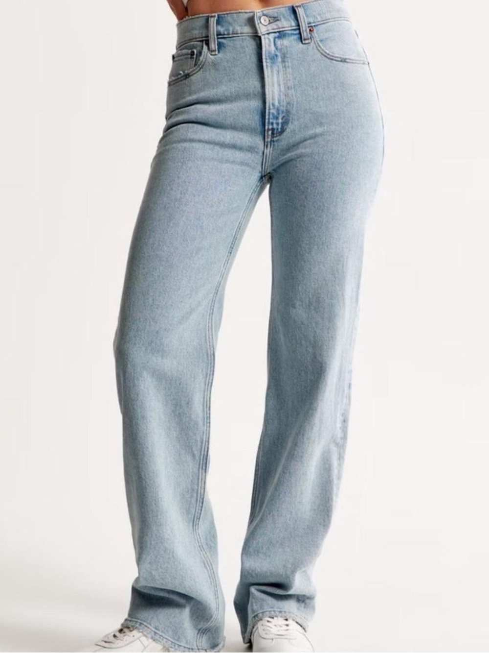 Abercrombie & fitch High Rise 90s Relaxed Jeans light wash 27 EXTRA LONG